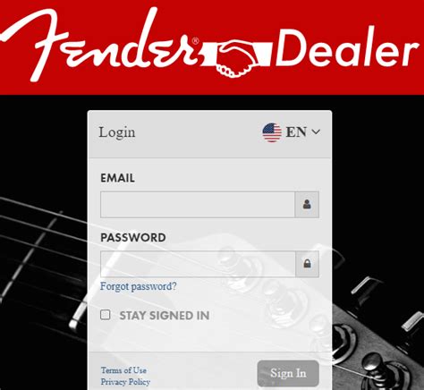 dealer portal fender.